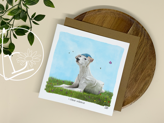 I Crave Violence Greeting Card