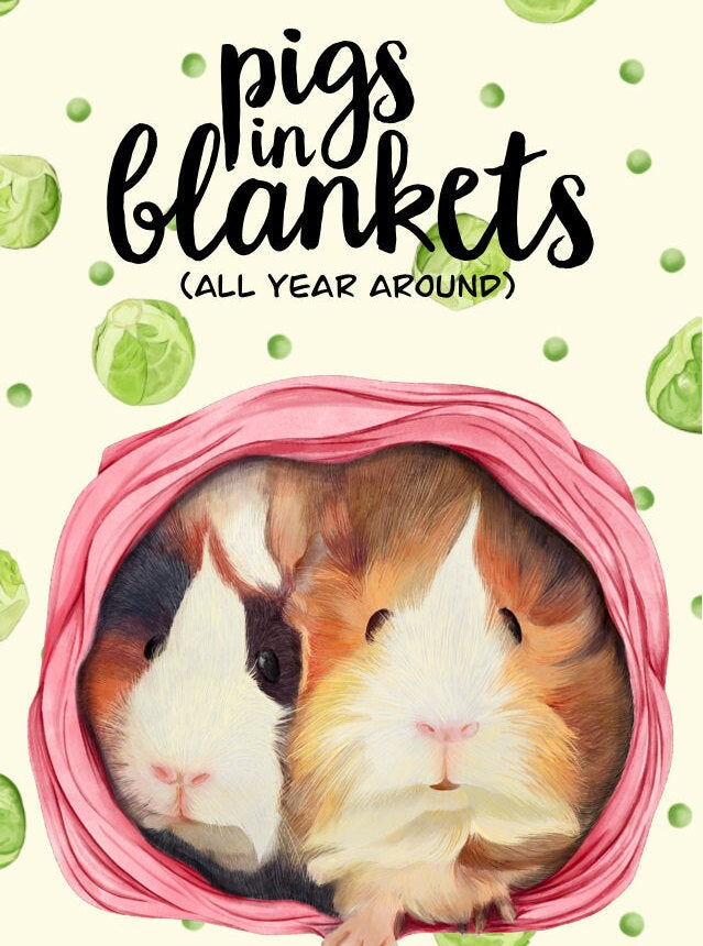 "Pigs in Blankets" Phone Wallpaper (Digital Download)