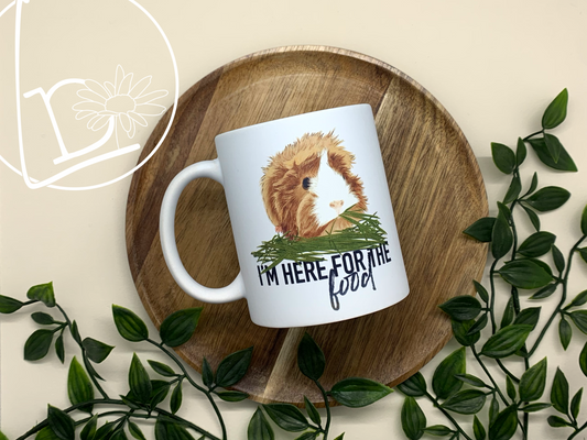 "Here for the Food" Guinea Pig Mug