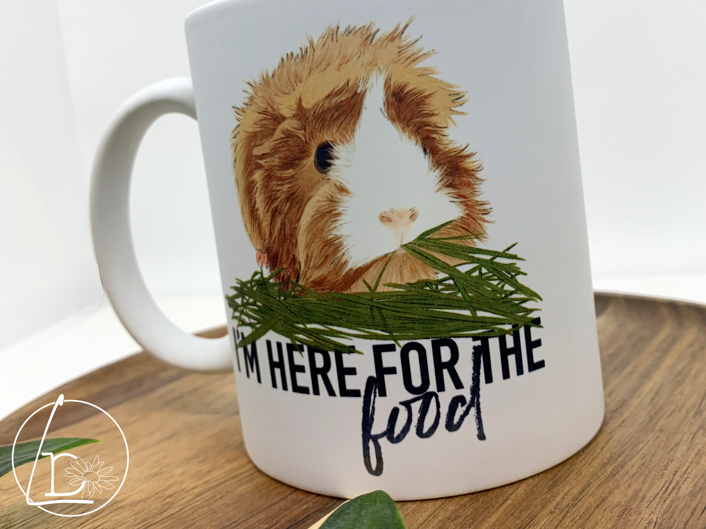 "Here for the Food" Guinea Pig Mug