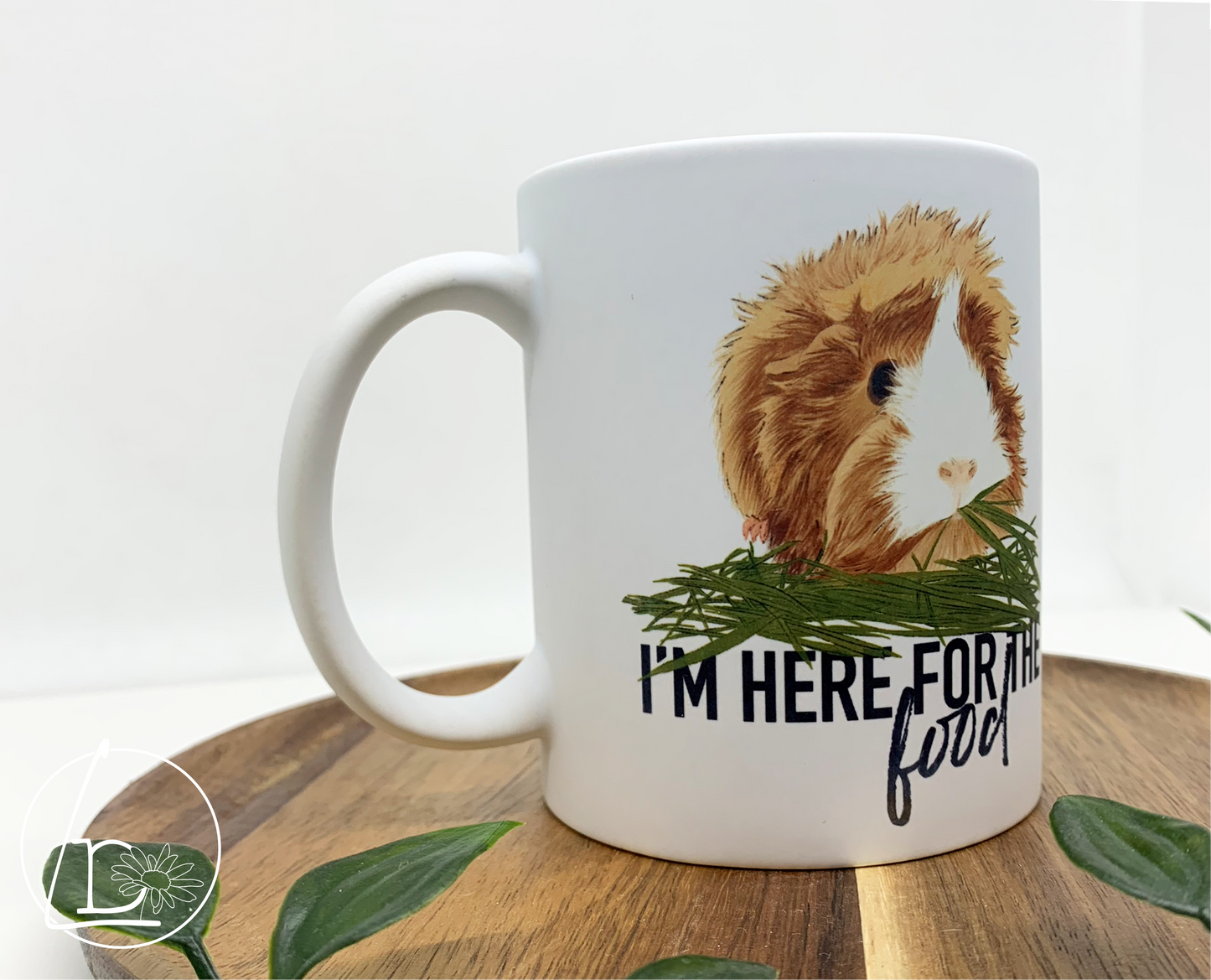 "Here for the Food" Guinea Pig Mug