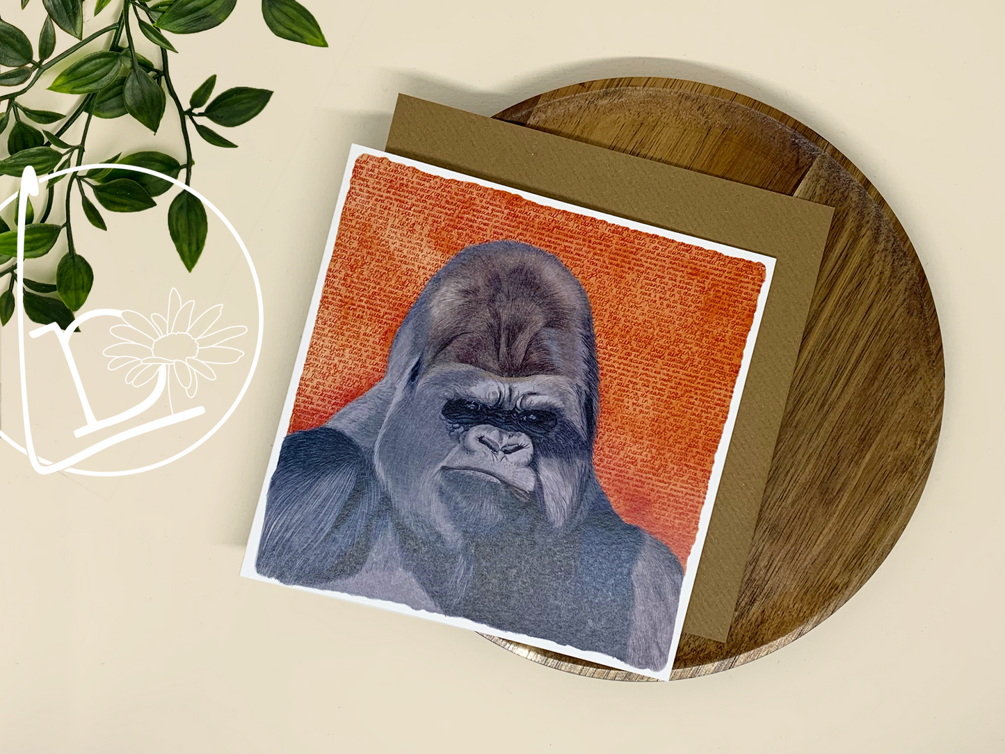 "Keith" Gorilla Greeting Card