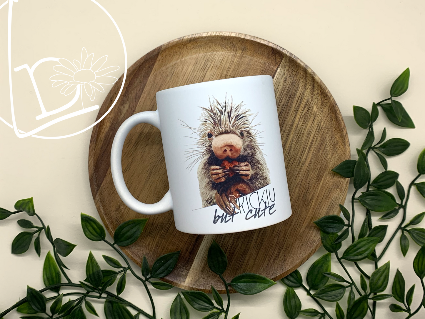 "Prickly But Cute" Porcupine Mug