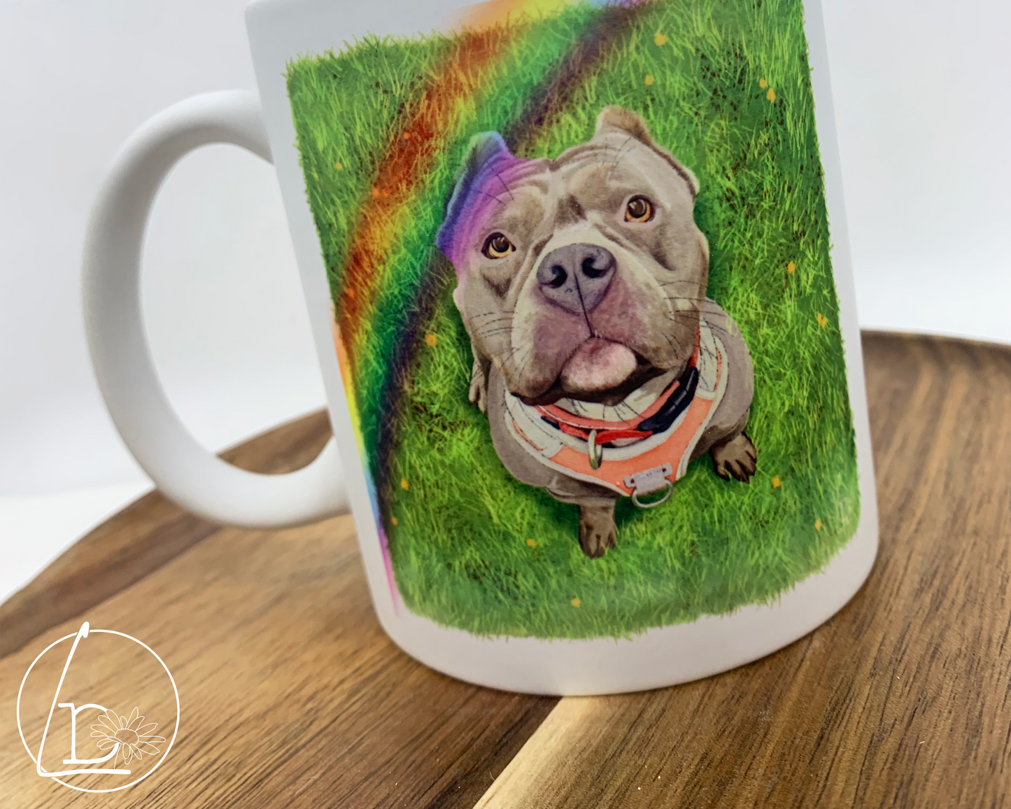 "Rainbow Bridge" XL Bully Mug