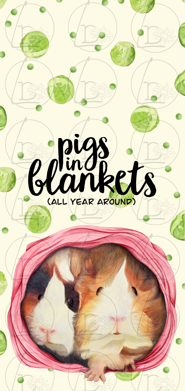 Pigs in Blankets Mobile Wallpaper (Digital Download)