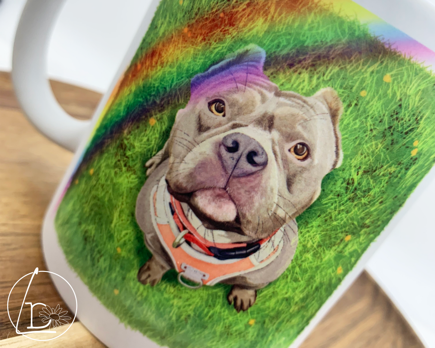 "Rainbow Bridge" XL Bully Mug