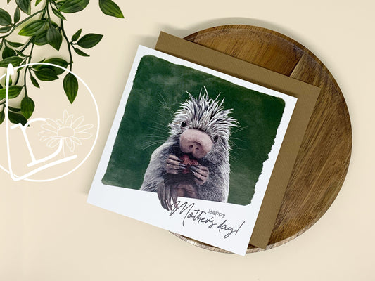 "Happy Mother’s Day" Porcupine Greeting Card